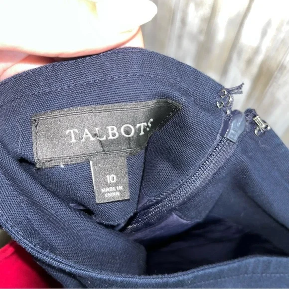 Talbots Navy A Line Skirt - Picture 4 of 4